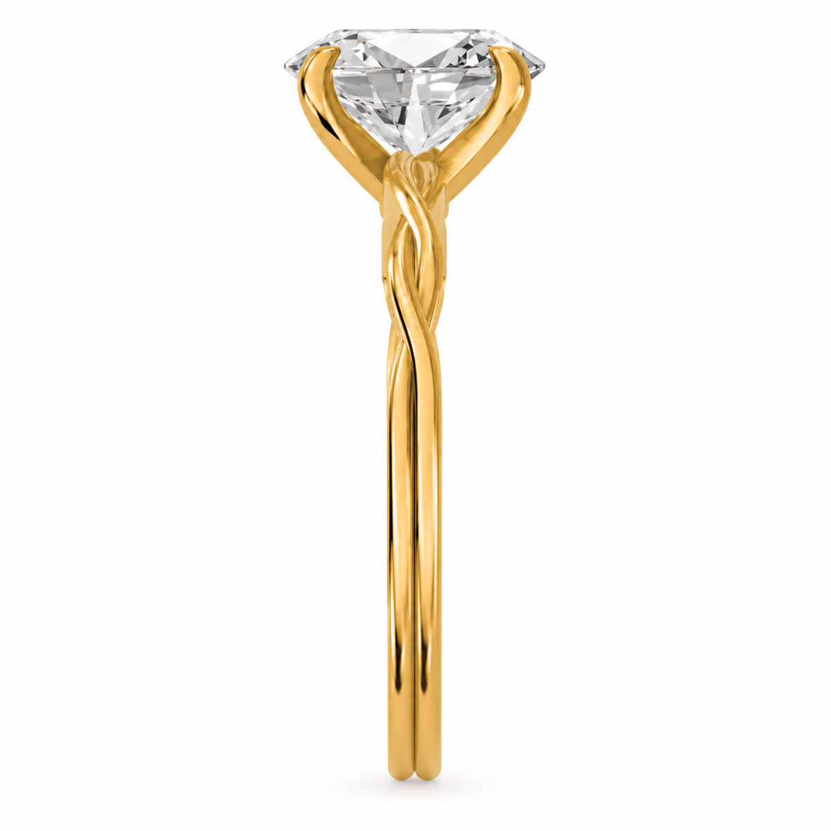 Oval, yellow gold