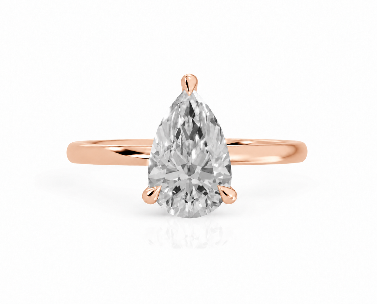 Pear, rose gold