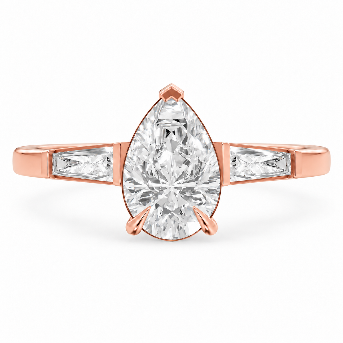 Pear, rose gold