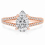 Pear, rose gold