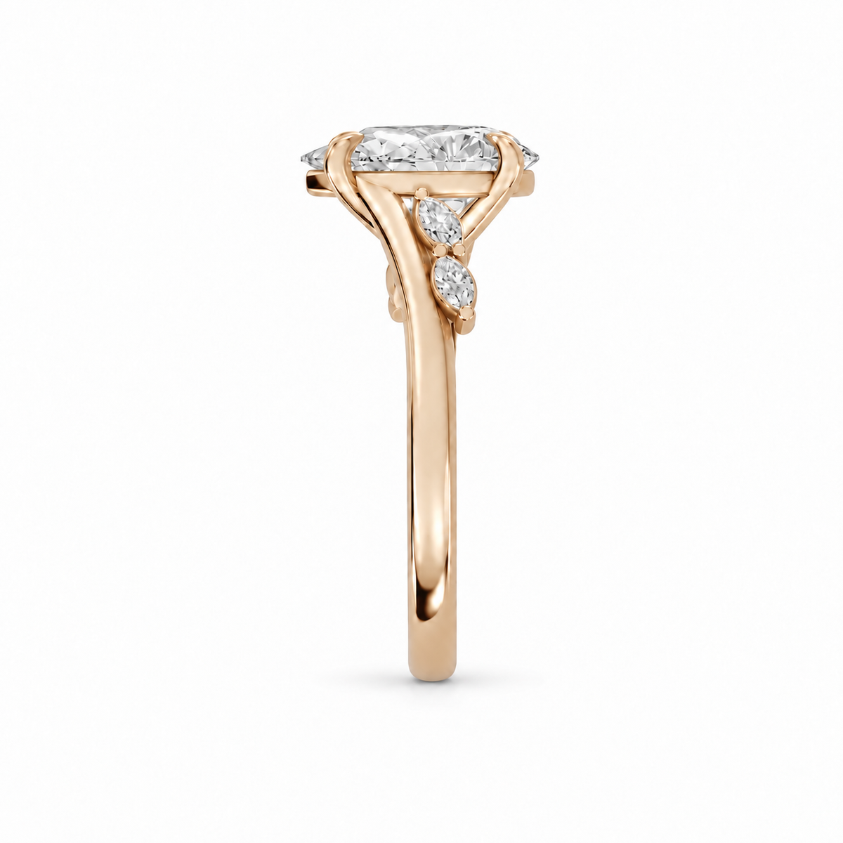 Pear, rose gold