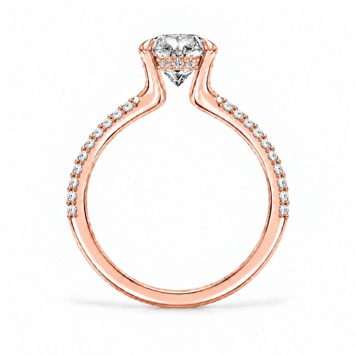 Pear, rose gold