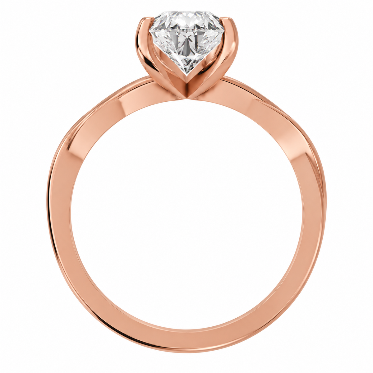Pear, rose gold