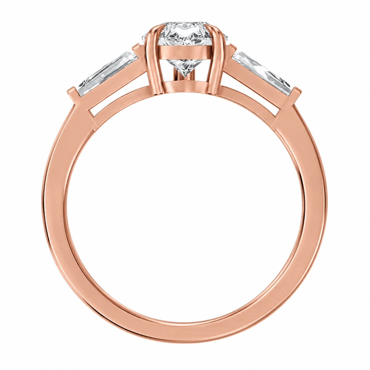 Pear, rose gold