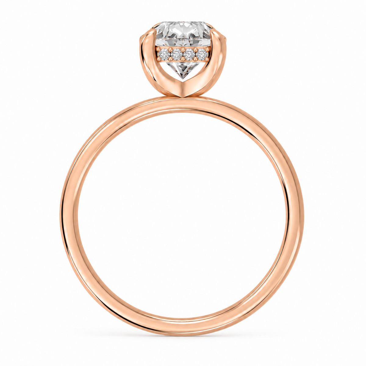 Pear, rose gold