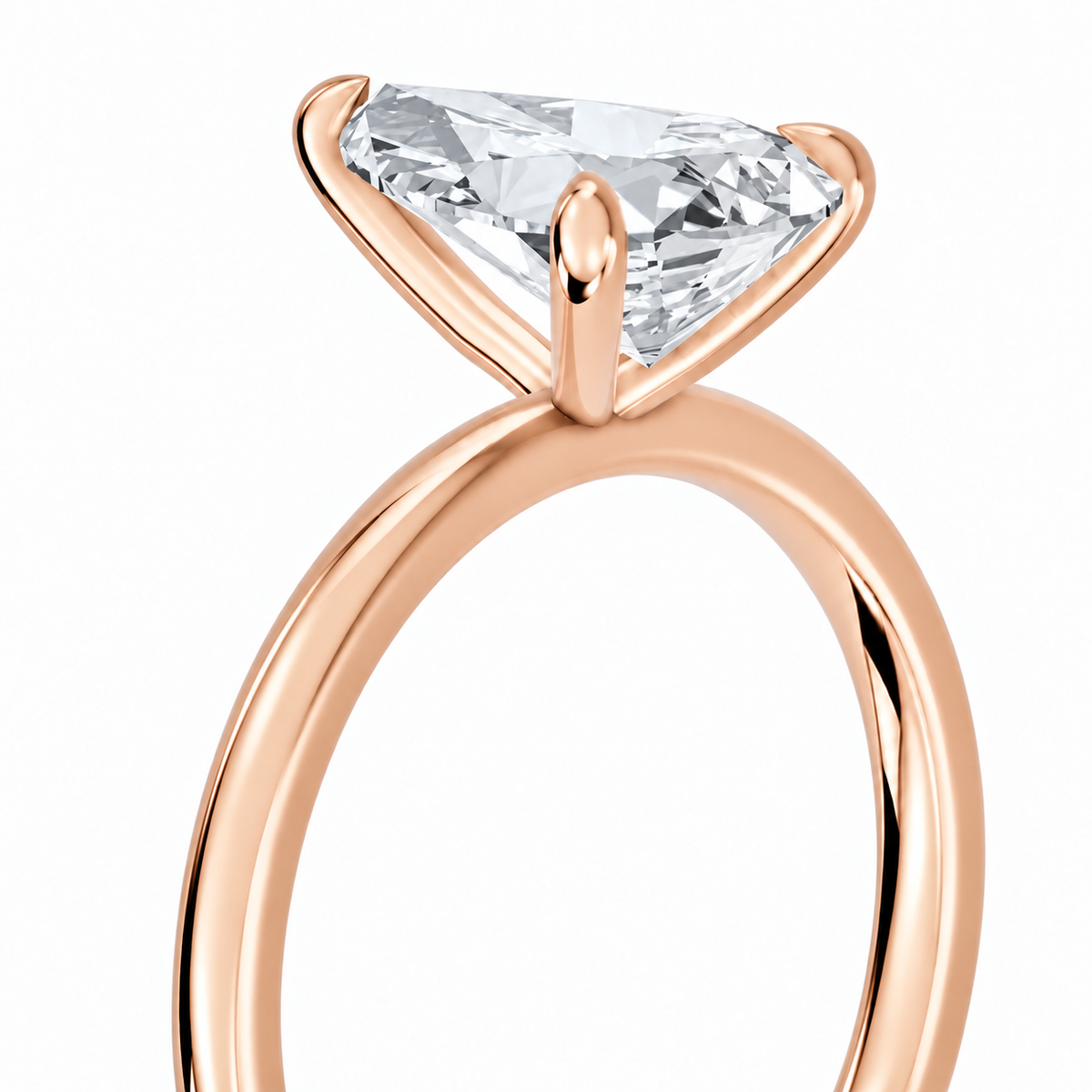 Pear, rose gold