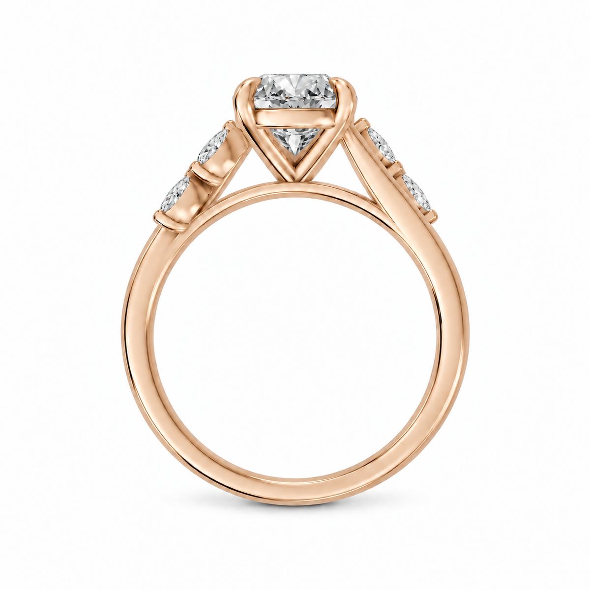 Pear, rose gold