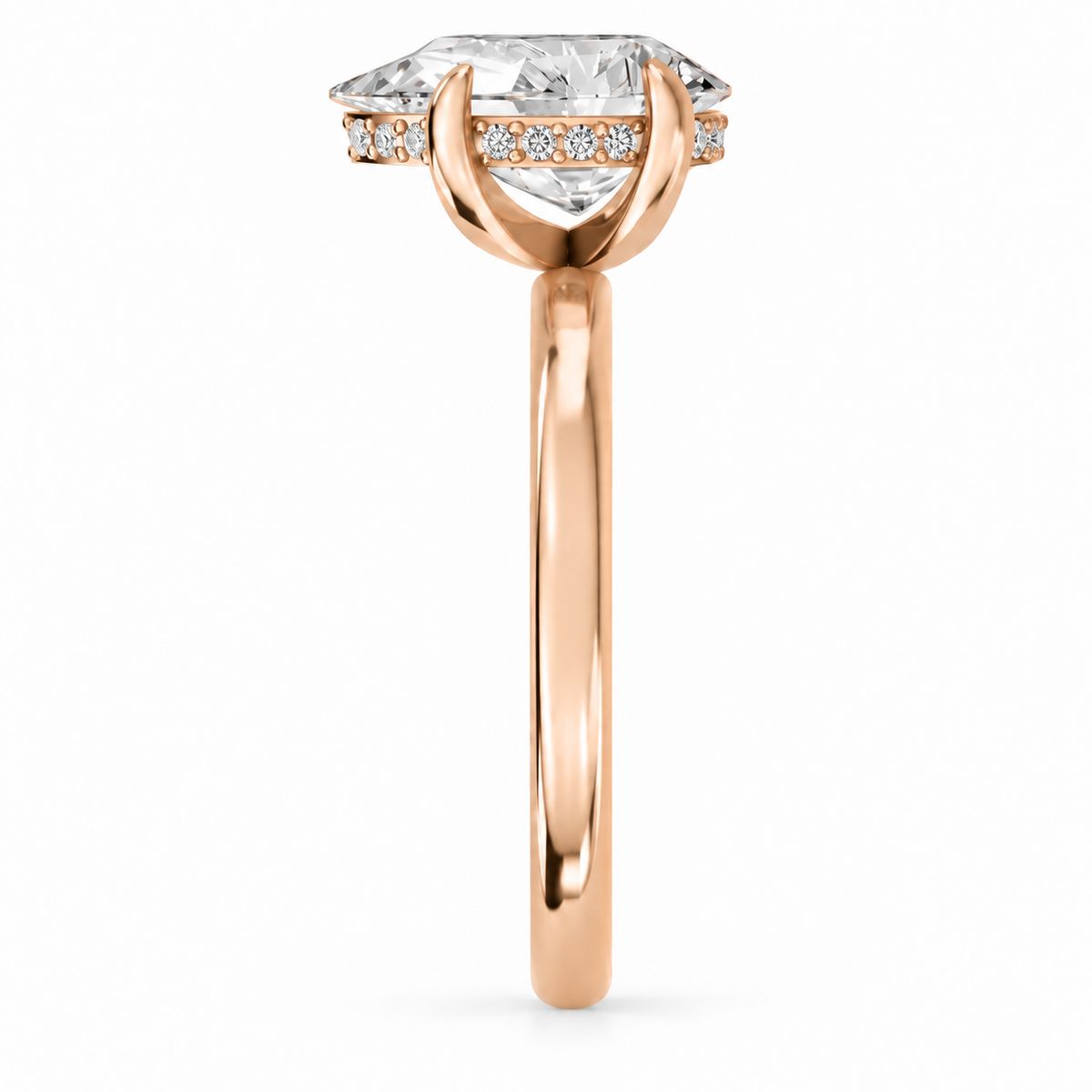 Pear, rose gold