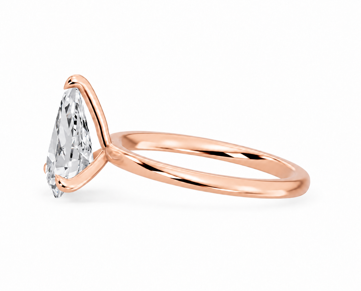 Pear, rose gold