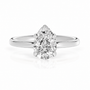 Pear, white gold