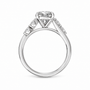 Pear, white gold