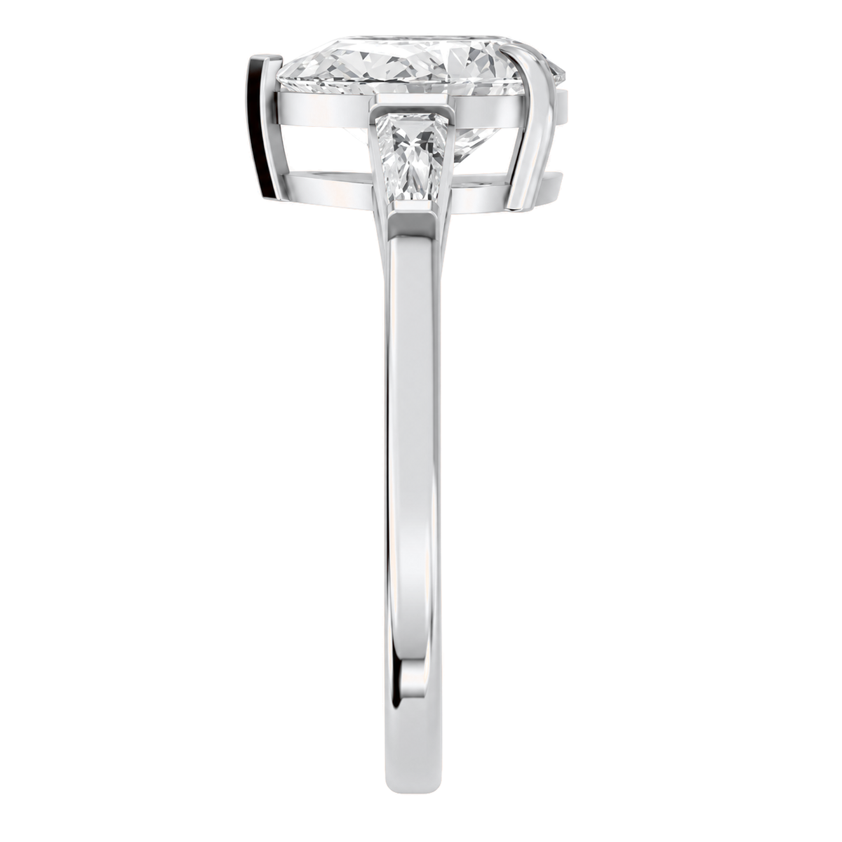 Pear, white gold