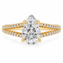 Pear, yellow gold