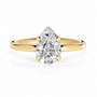 Pear, yellow gold