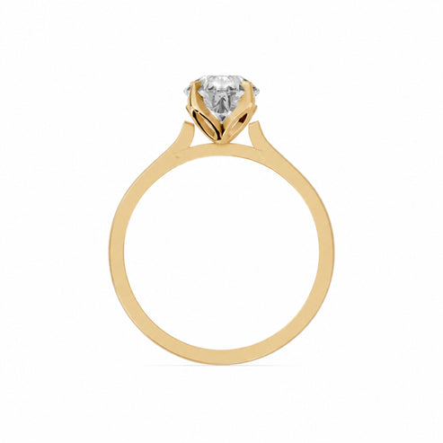 Pear, yellow gold
