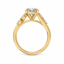 Pear, yellow gold