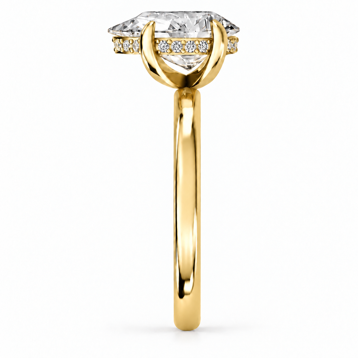 Pear, yellow gold