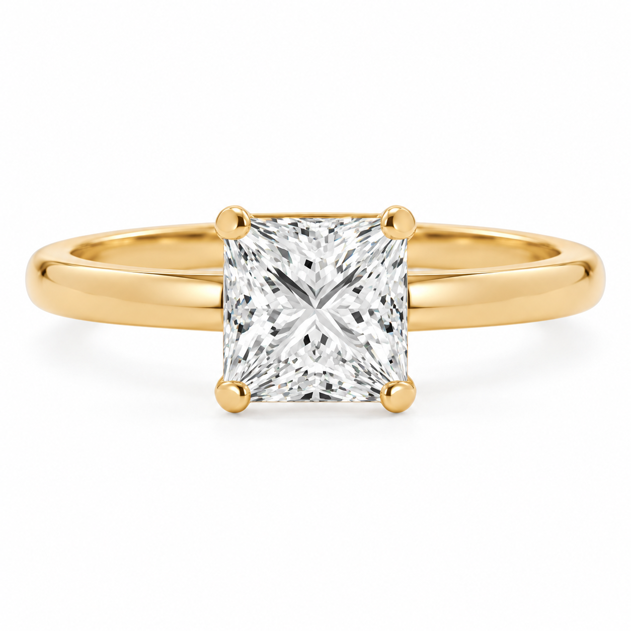 princess, yellow gold