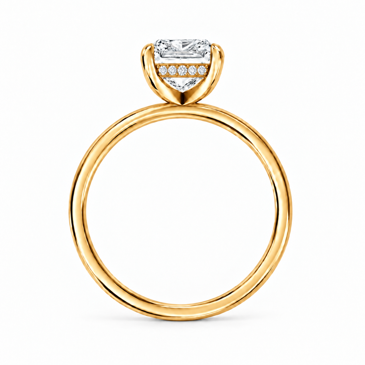 princess, yellow gold