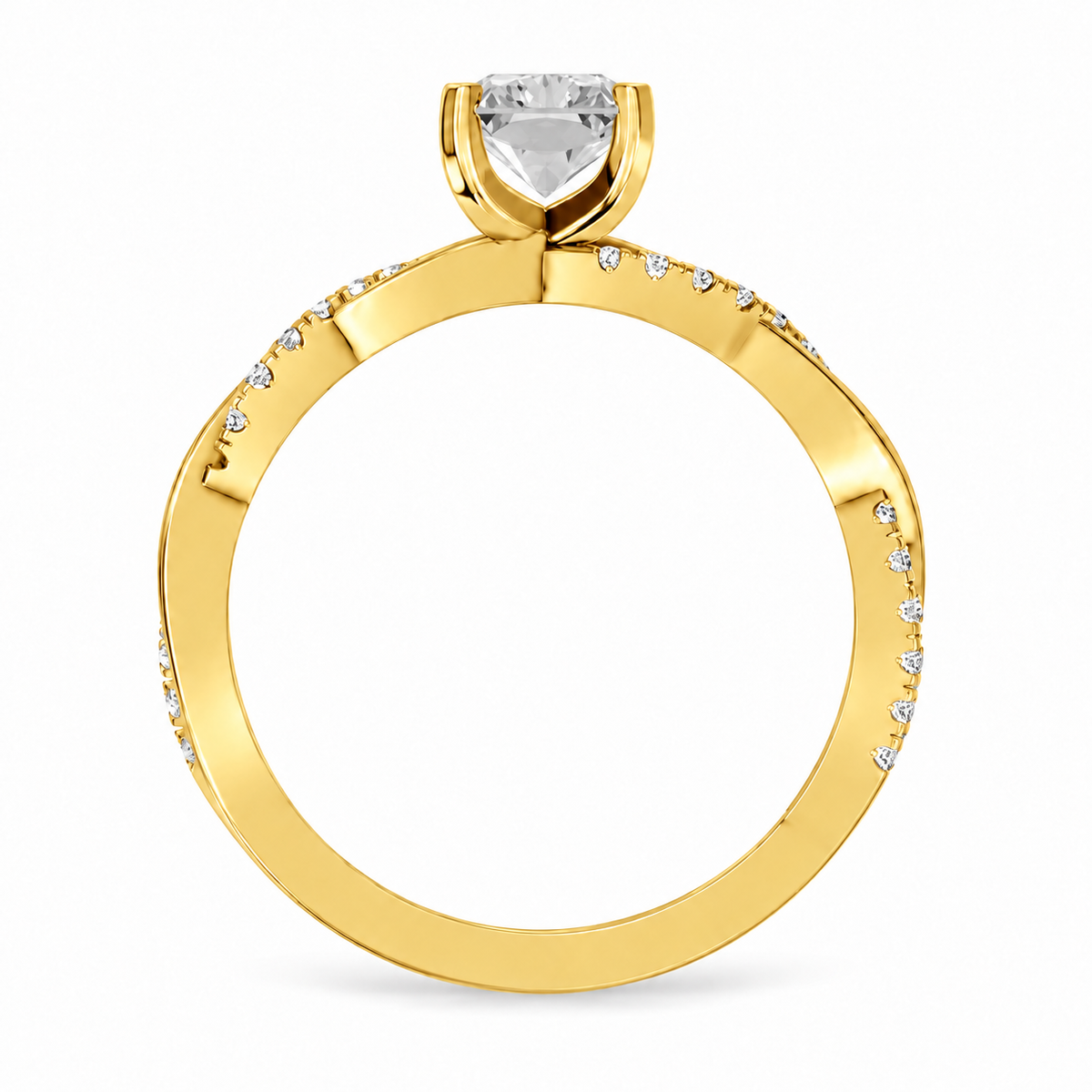 radiant, yellow gold