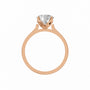 Round, rose gold
