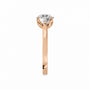 Round, rose gold