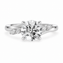 Round, white gold