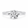 Round, white gold