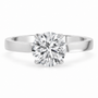 Round, white gold