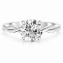 Round, white gold