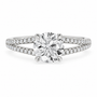 Round, white gold