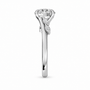 Round, white gold