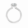 Round, white gold