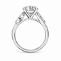 Round, white gold