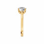Round, yellow gold