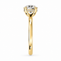 Round, yellow gold