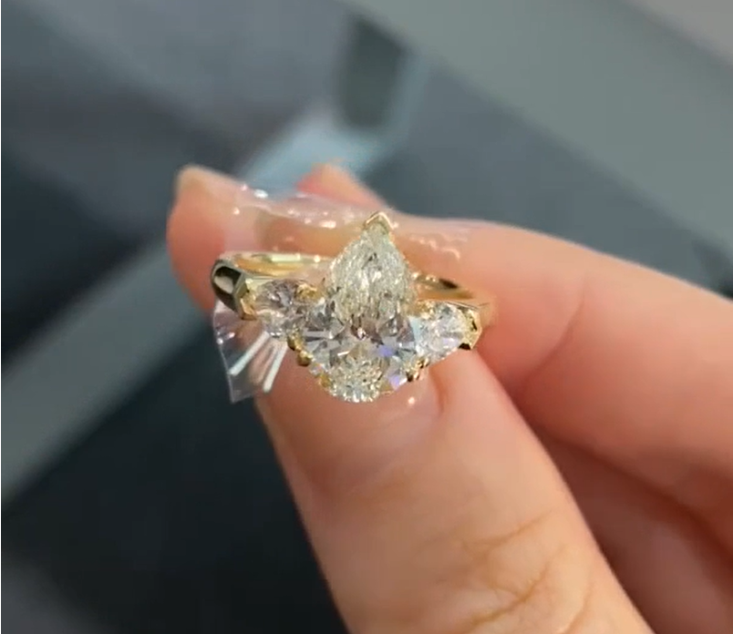 Trinity of Light- Lab-Grown Diamond Engagement Ring