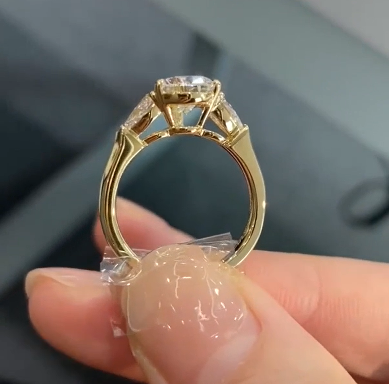 Trinity of Light- Lab-Grown Diamond Engagement Ring