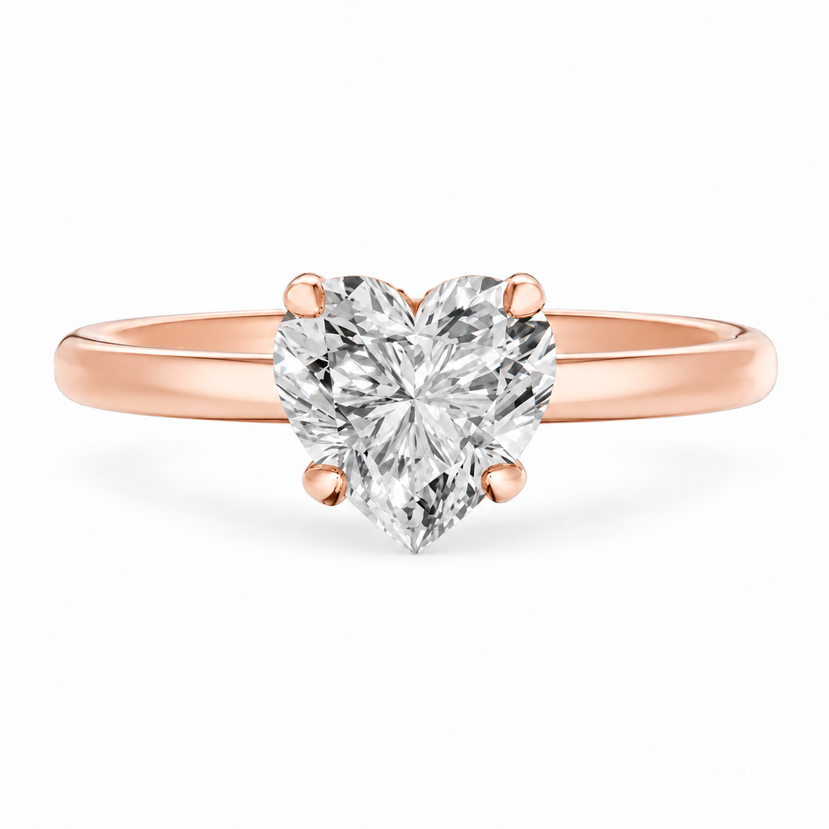 heart, rose gold