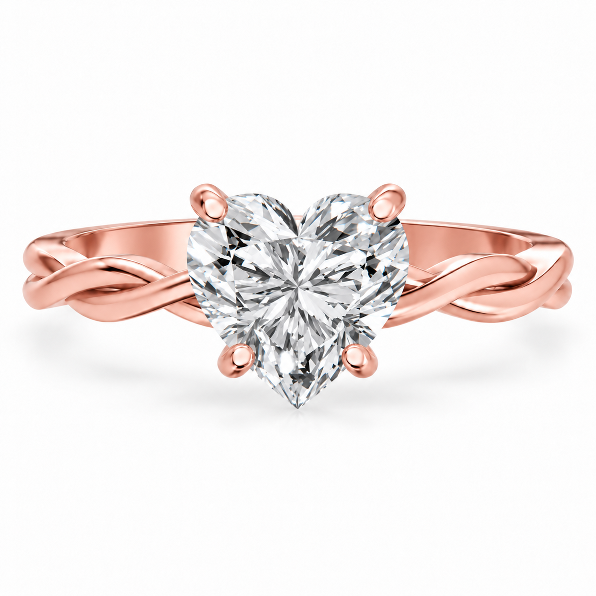heart, rose gold