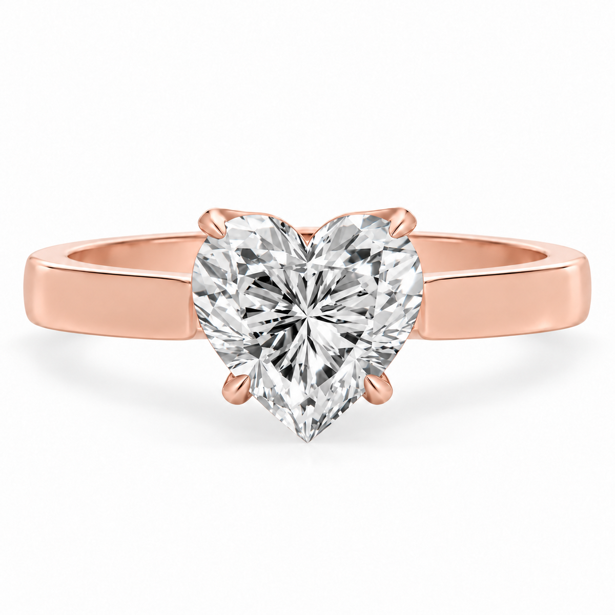 heart, rose gold