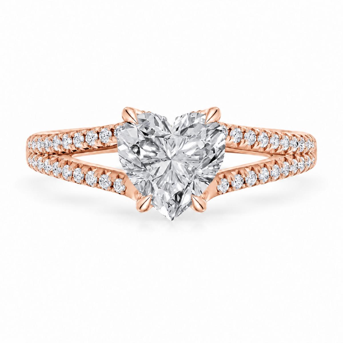 heart, rose gold