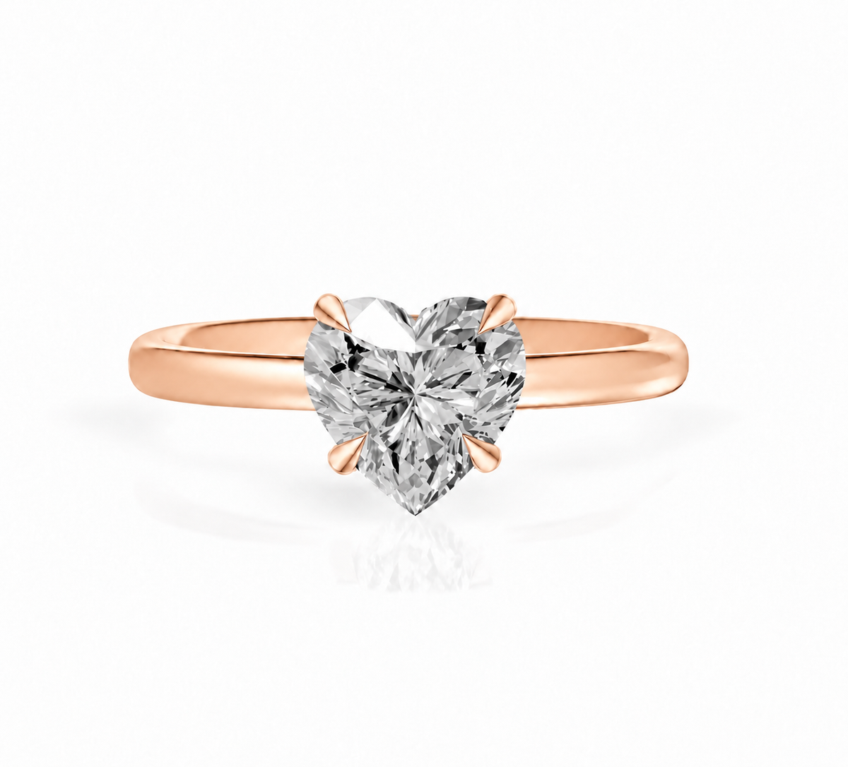 heart, rose gold