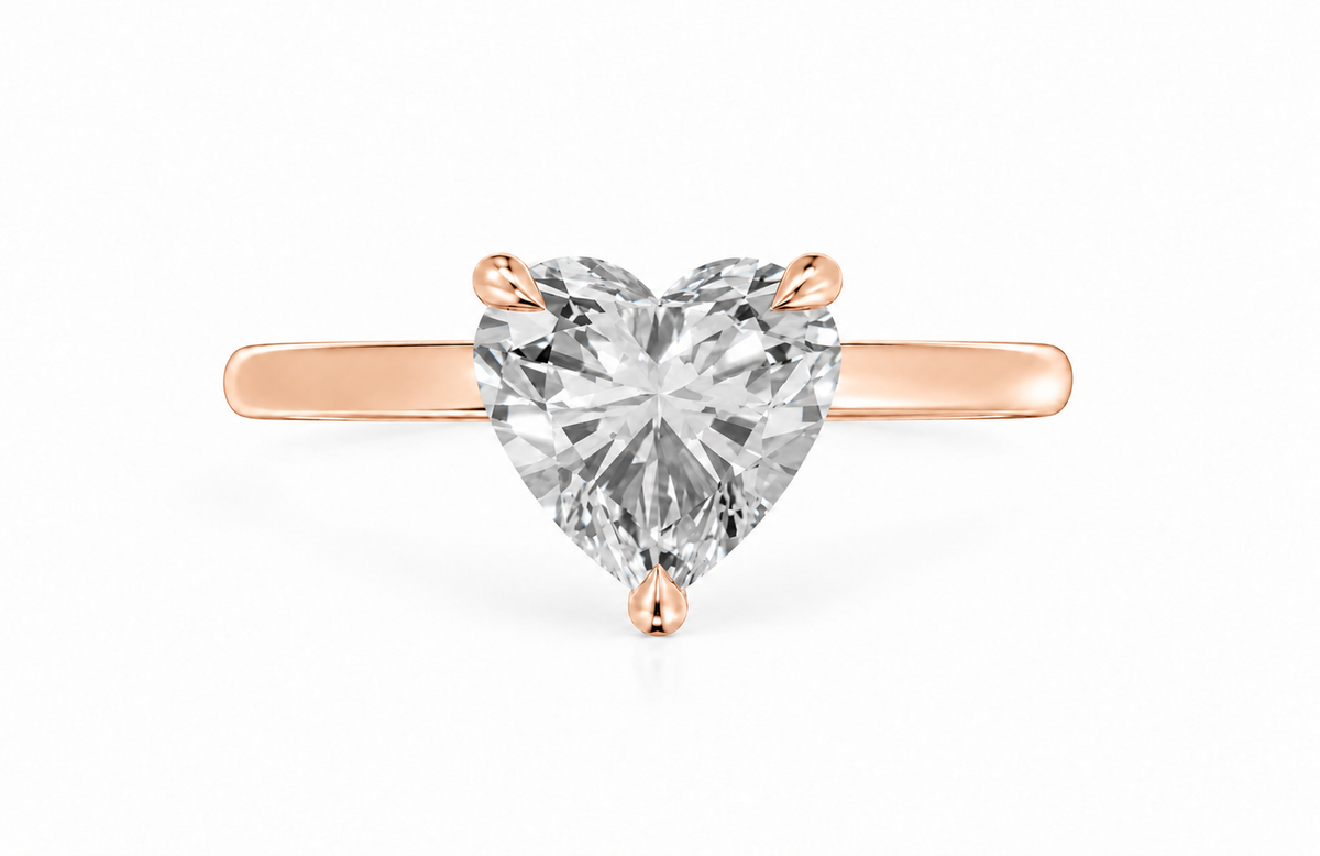 heart, rose gold