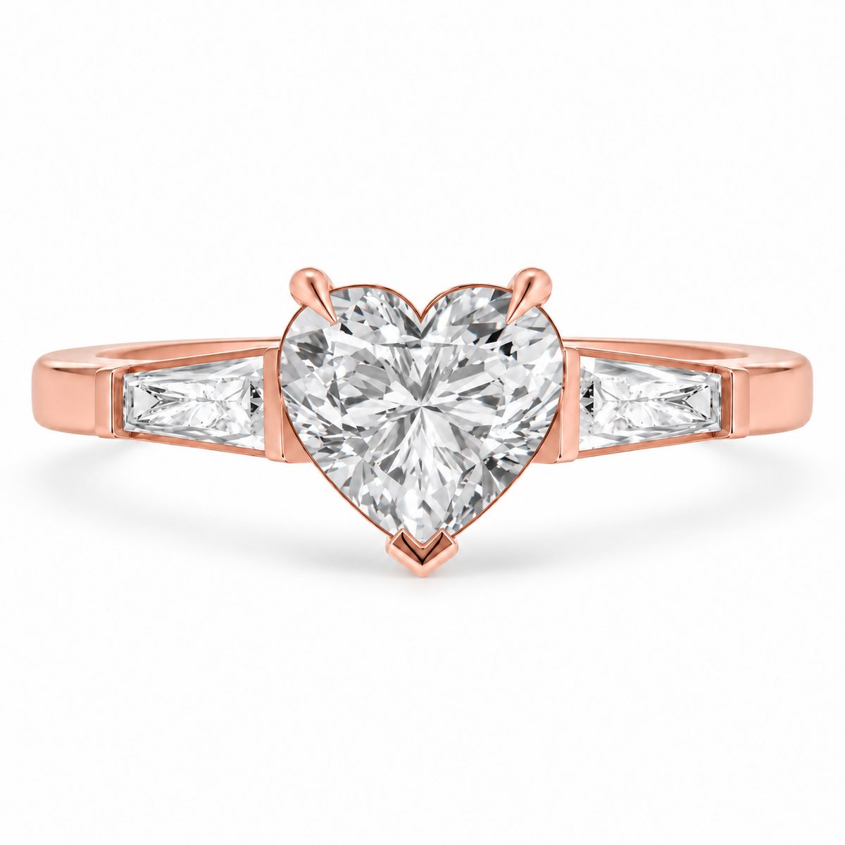 heart, rose gold