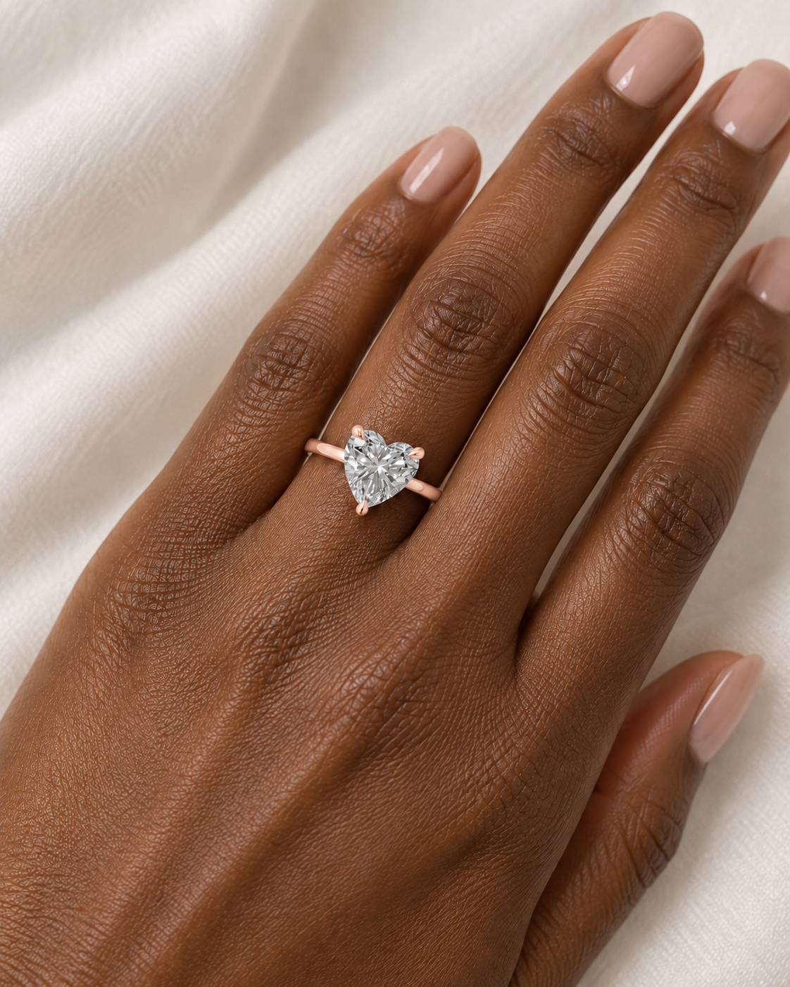 heart, rose gold