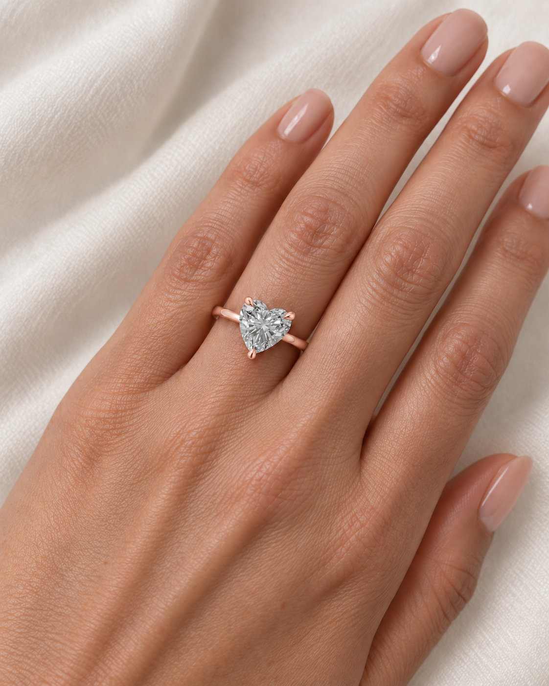 heart, rose gold