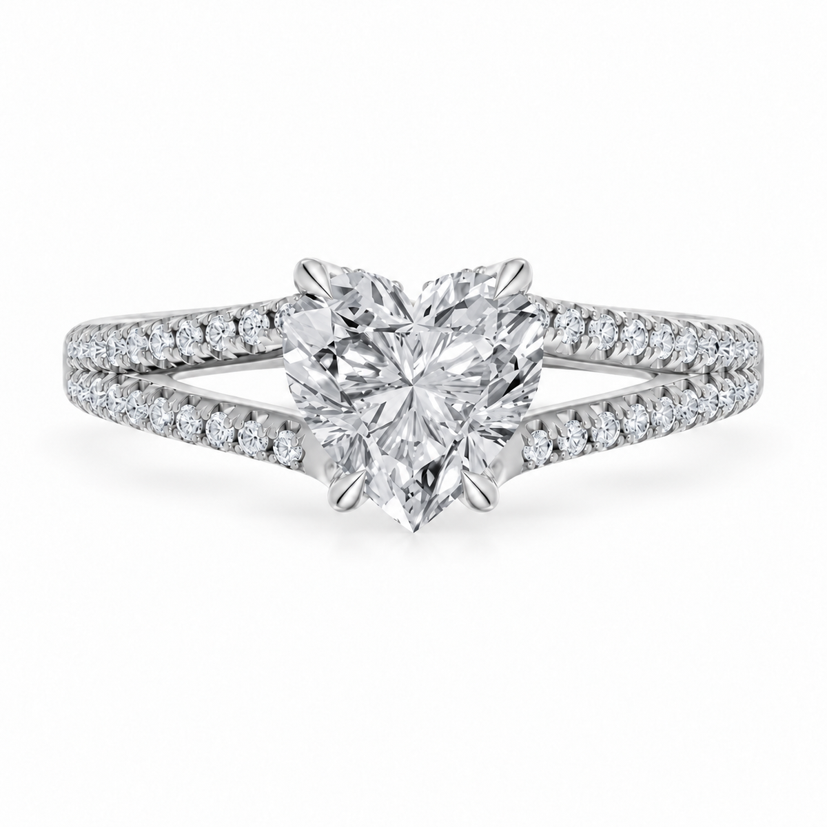 heart, white gold