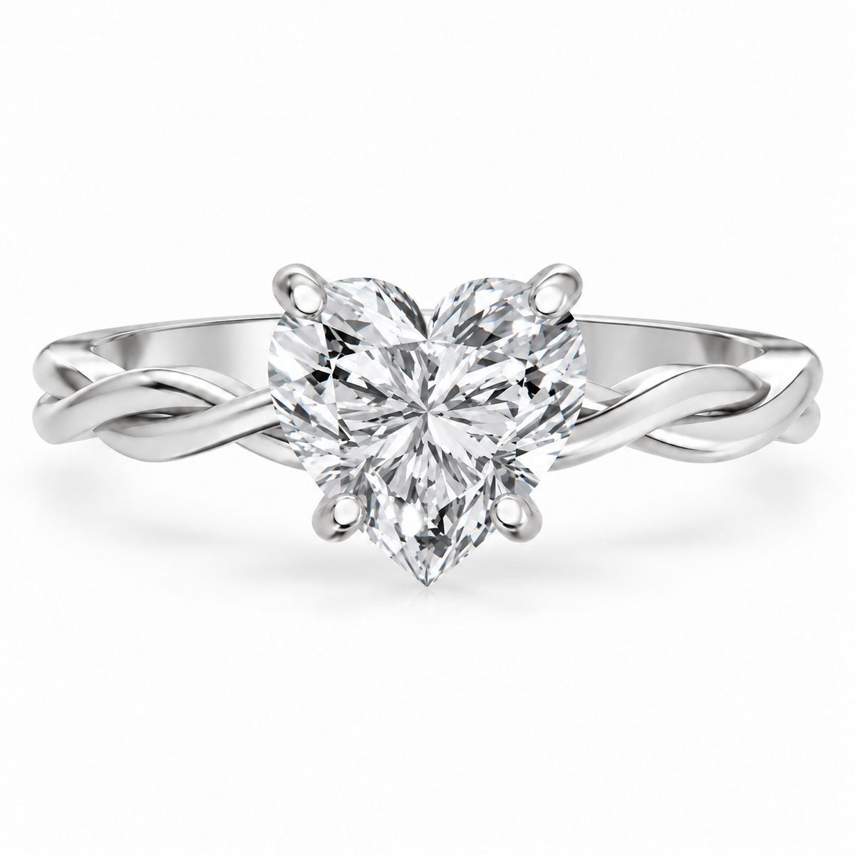 heart, white gold