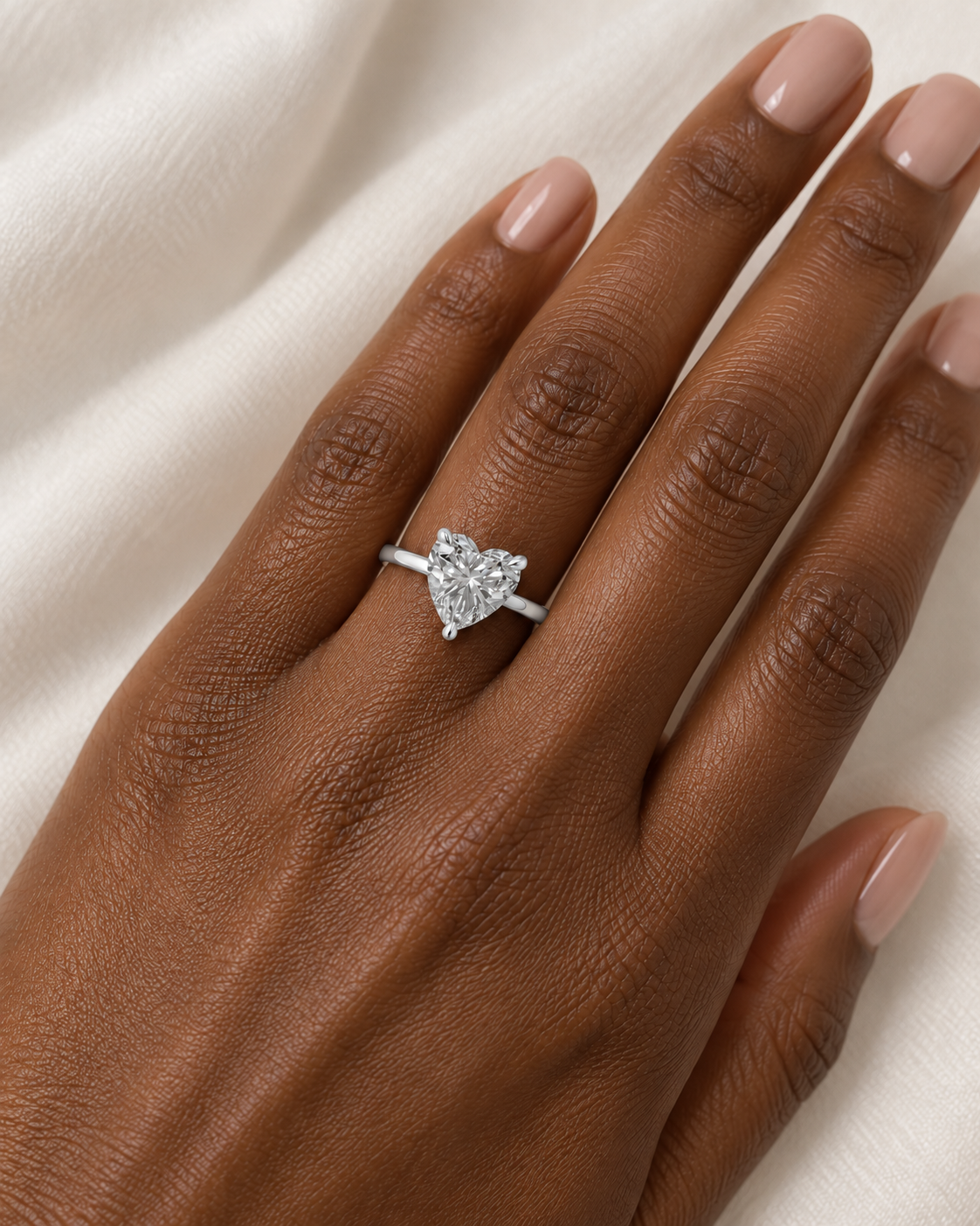 heart, white gold